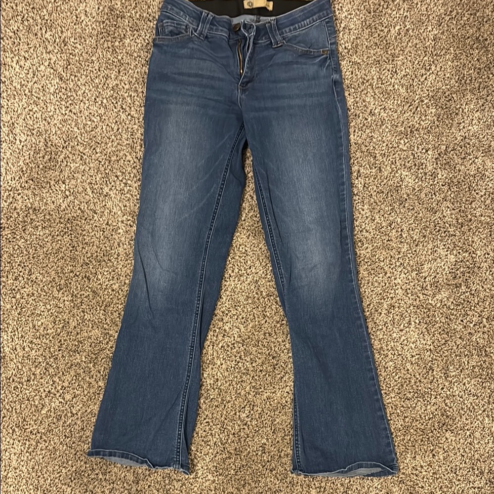 Democracy Blue Flare Wide Leg Jeans